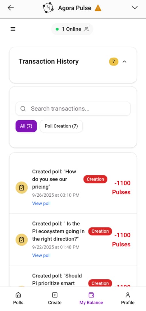 Agora Pulse — results view